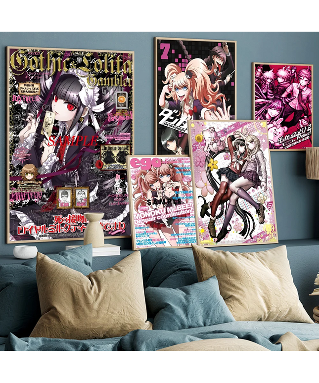 Classic Anime Danganronpa Classic Movie Posters HD Quality Poster Wall Art Painting Study Nordic Home Decor