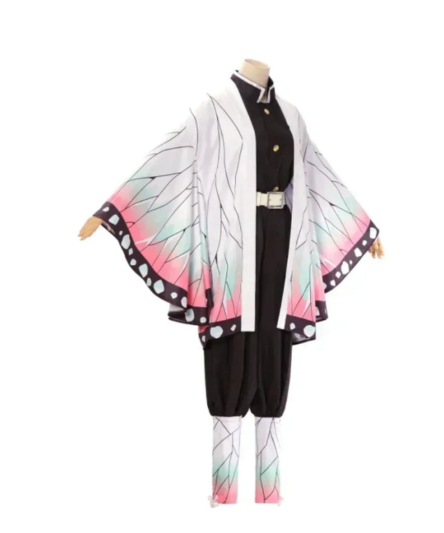 Kochou Shinobu Cosplay Kostuum Anime Shinobu Pruik Haori Uniform Vrouwen Kinderen Halloween Kleding