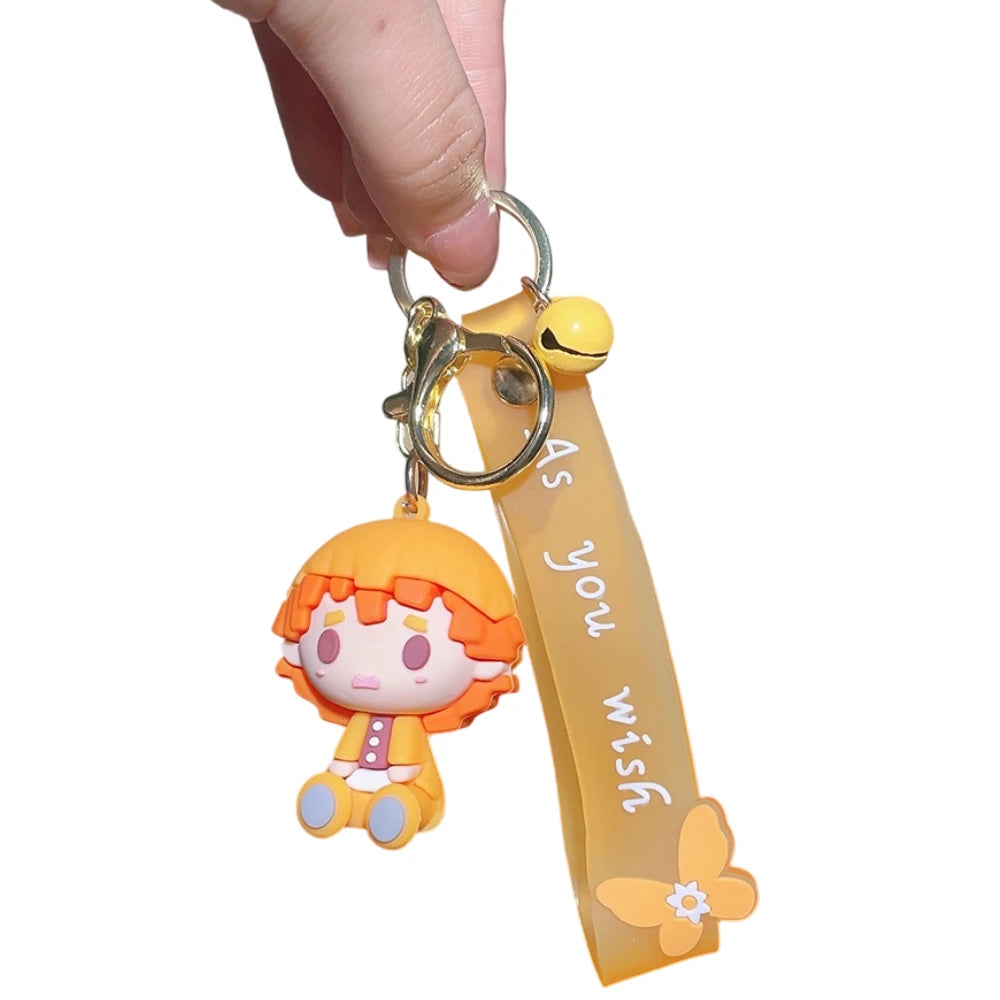 New Demon Slayer Kimetsu No Yaiba Blade of Ghost Keychain Cute Characters Bag Pendant Car Key Chain Ring Fans Gift Anime Jewelry
