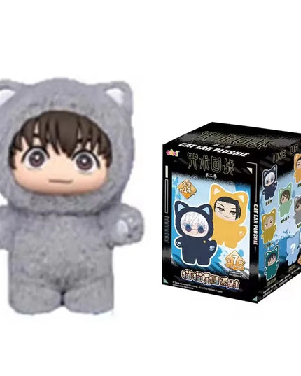In Stock Genuine Eaki Jujutsu Kaisen Season 2 Cat Park Party Gojo Satoru Blind Box Plush Wrist Bag Pendant Model Collection