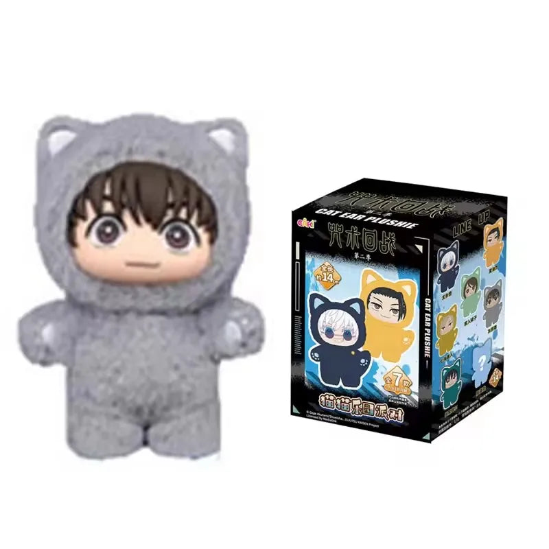 In Stock Genuine Eaki Jujutsu Kaisen Season 2 Cat Park Party Gojo Satoru Blind Box Plush Wrist Bag Pendant Model Collection