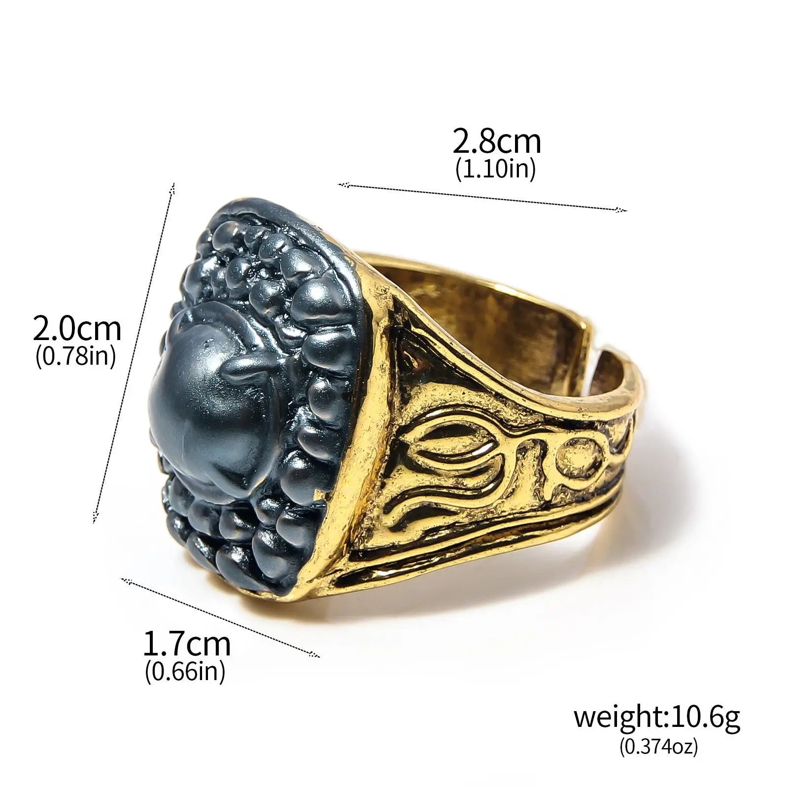 Game Dark Souls Ring Black Red Sapphire Vintage Style Ring Adjustable Metal Rings For Women Men Cosplay Jewelry Accessories Gift