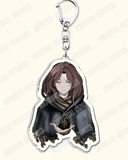 Video Game Dark Souls Keychains for Women Accessories Bag Bloodborne Malenia Melina Keyrings Jewelry Fans Gaming Friends Gift