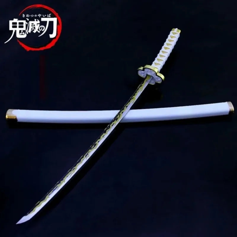 25cm Demon Slayer Katana Swords Kimetsu No Yaiba Samurai Sword Real Size Japanese Katana Anime Cosplay Prop Home Decoration