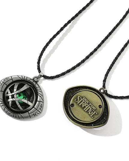 Marvel Avengers Dr Strange Men Doctor Strange Infinity Time Stones Eye of Agamotto Rotatable Keychain Kpop