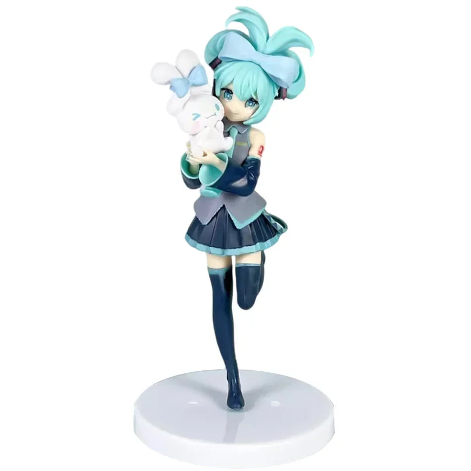 Anime beautiful girl Hatsune Miku handmade character fashion birthday Christmas gift Hatsune Miku PVC model desktop decoration