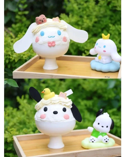 Animation Sanrios Kitty Kawaii Glowing Cloud Lamp Hello Kitty Bedside Lamp LED Night Light Cake Decoration Decoration Gift