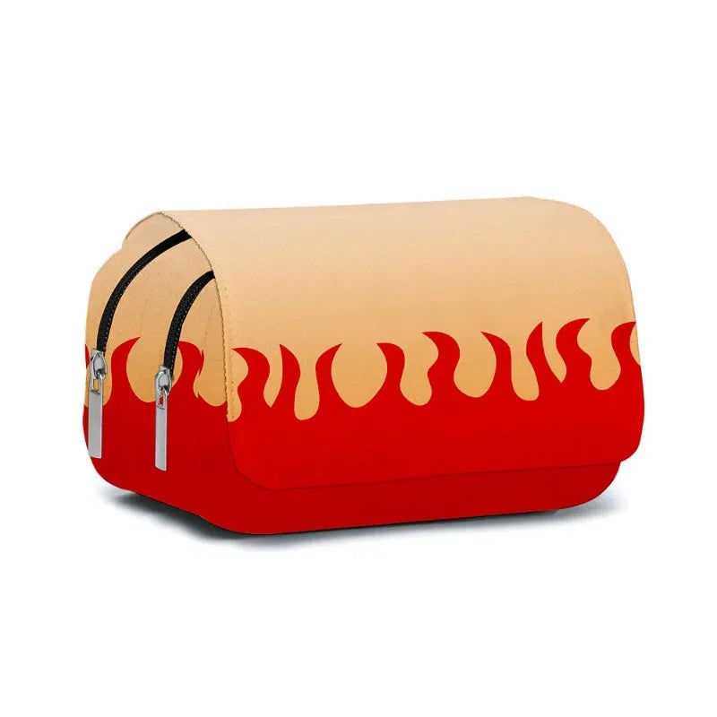 Demon Slayer 3D Anime Pen Bag Student Storage Bag Tanjirou Nezuko Zenitsu Giyuu Cartoon Pen Box Cute Boys Girls Pencil Case