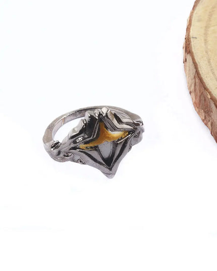 Game Dark Souls Ring Black Red Sapphire Vintage Style Ring Adjustable Metal Rings For Women Men Cosplay Jewelry Accessories Gift