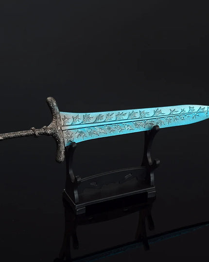 Elden Dark Moon Greatsword Model - 21cm/8.26in Zinc Alloy, Rust-resistant, Not Sharp, Ideal for Ring Collectors, Display