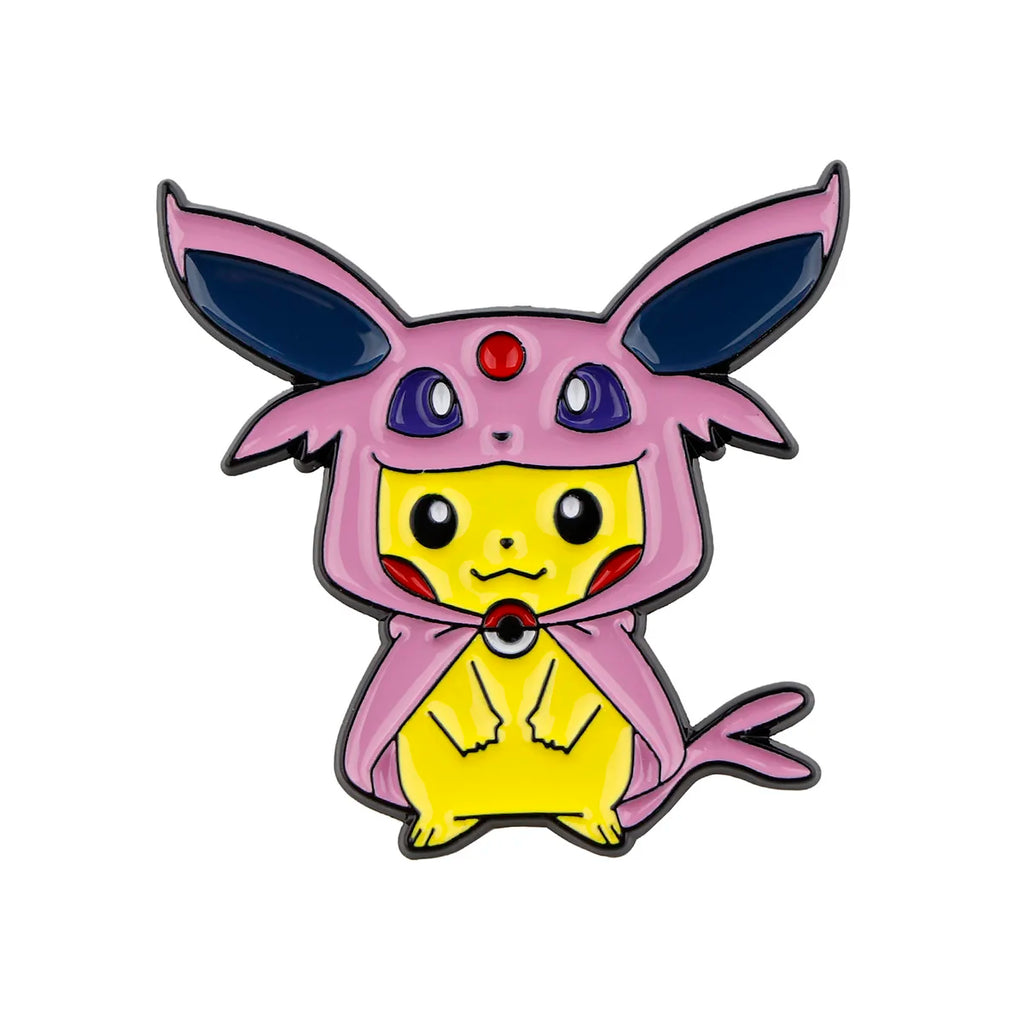 4 pcs Creative Brooch Set Cute Game Console Pikachu Togepi Charmander Enamel Pin Wallet Backpack Clothing Jewelry