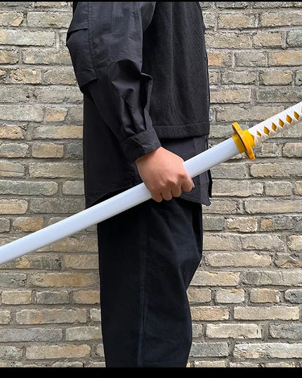 104cm Demon Slayer Katana Swords Tanjirou Zenitsu Katana Fake Sword Killer Devils Real Size Japanese Anime Cosplay Prop Toy Gift
