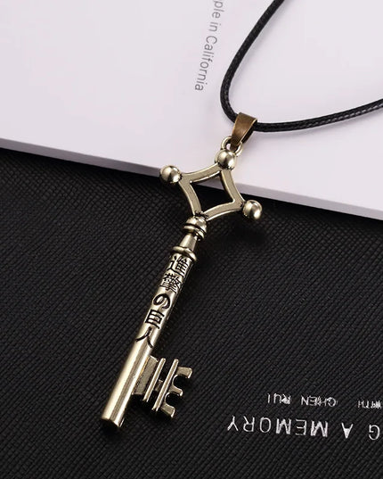 Hot Sale Attack On Titan Necklace Eren Key Shingeki No Kyojin Pendant Fashion Vintage Retro Anime Jewelry For Men Cosplay