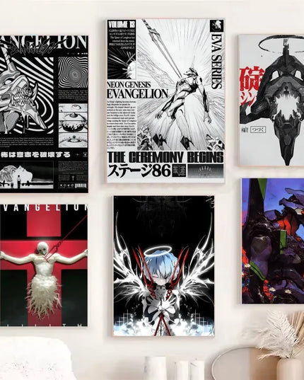 1PC G-Genesis N-NeonS E-Evangelion Poster Poster Paper Print Home Living Room Bedroom Entrance Bar Cafe Art Painting Decoration