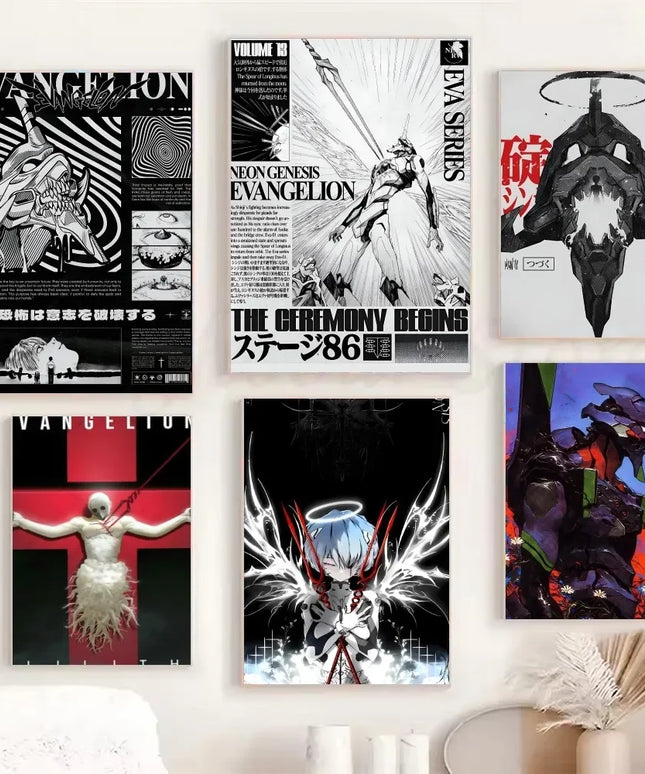 1PC G-Genesis N-NeonS E-Evangelion Poster Poster Paper Print Home Living Room Bedroom Entrance Bar Cafe Art Painting Decoration