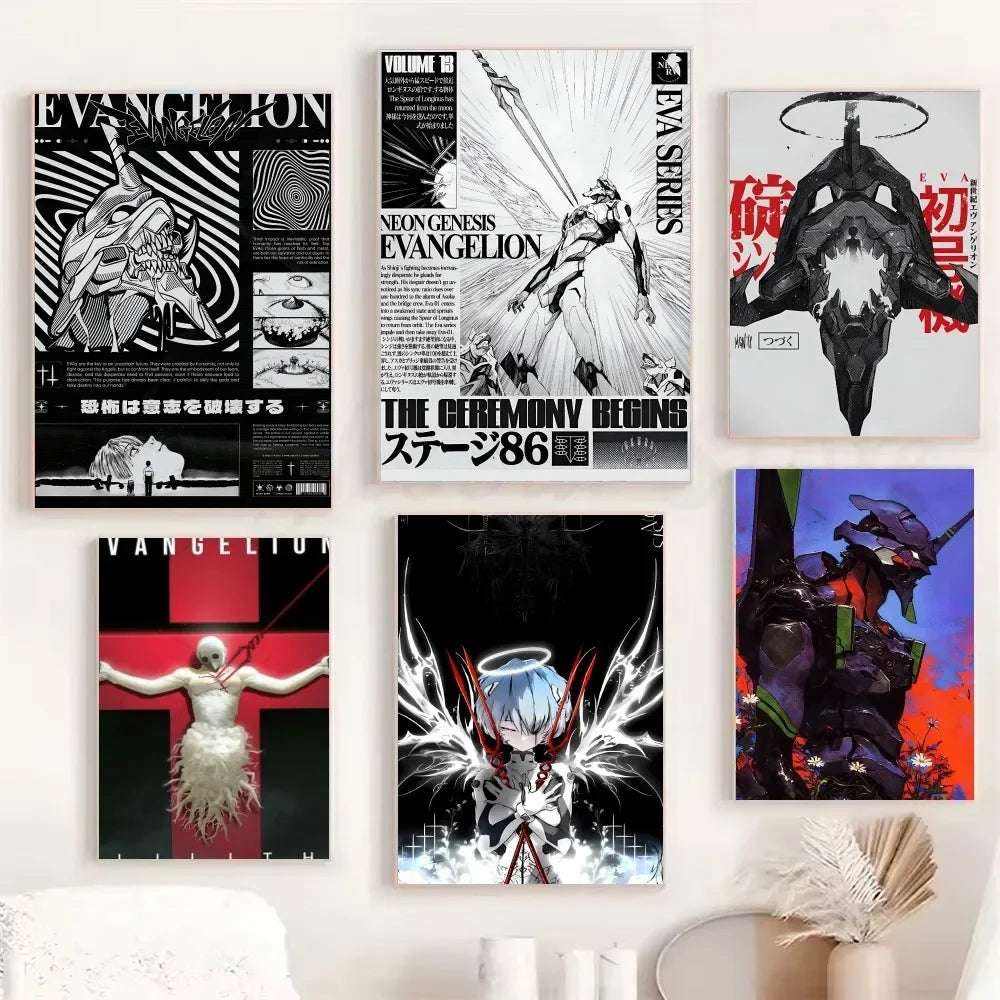 1PC G-Genesis N-NeonS E-Evangelion Poster Poster Paper Print Home Living Room Bedroom Entrance Bar Cafe Art Painting Decoration