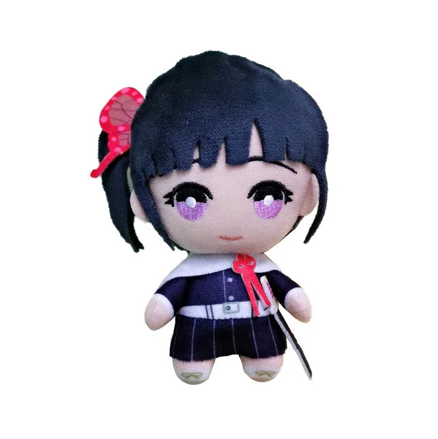 15cm Japan Anime Demon Slayer Akaza Rui Iguro Obanai Tanjirou Kamado Nezuko Agatsuma Zenitsu Plush Toys Doll Peluche Gift