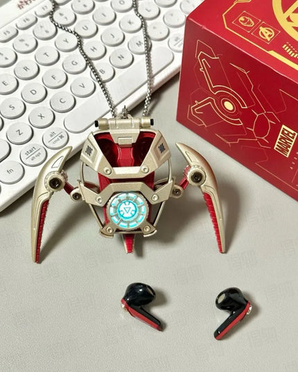 MARVEL Collaboration Bluetooth Headphones ANC Active Noice Cancellation Bluettoth Wireless Earphones Sports Gaming Gift Iron Man
