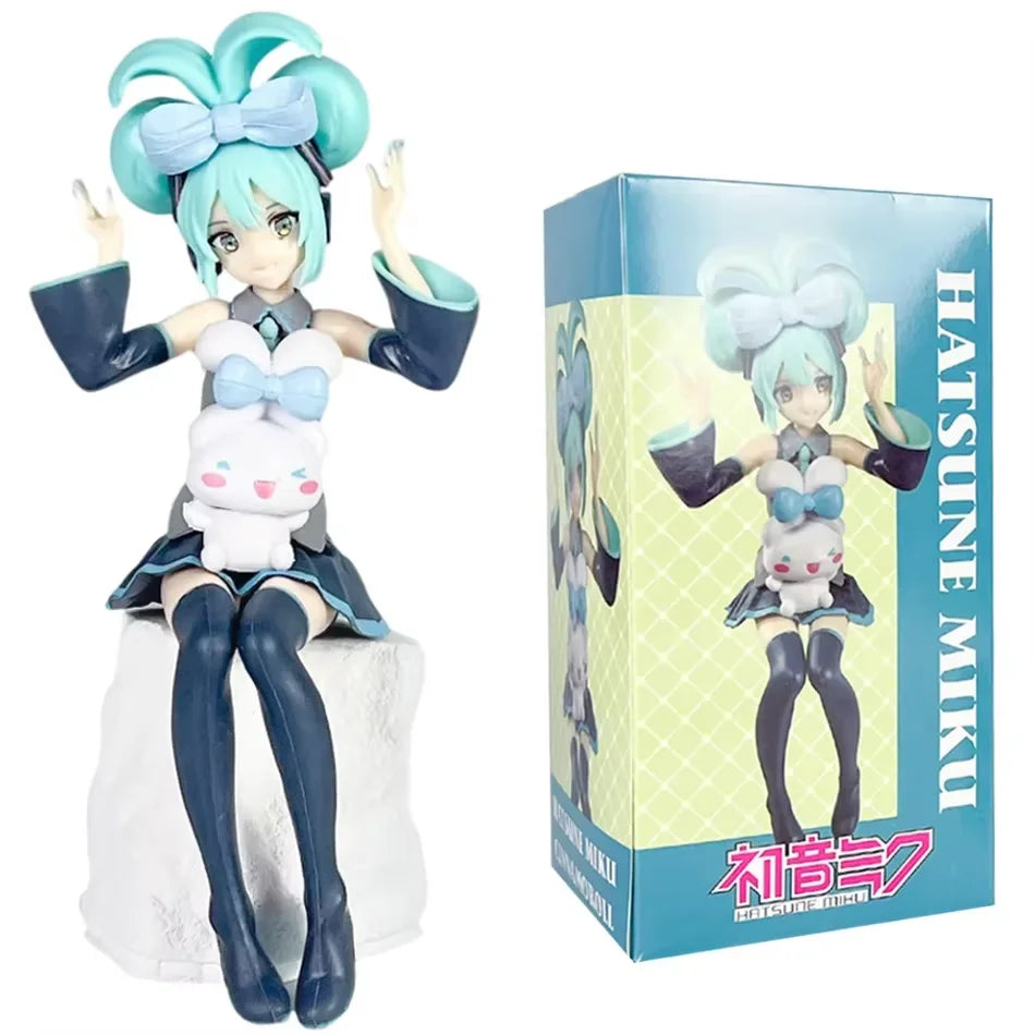 Anime beautiful girl Hatsune Miku handmade character fashion birthday Christmas gift Hatsune Miku PVC model desktop decoration