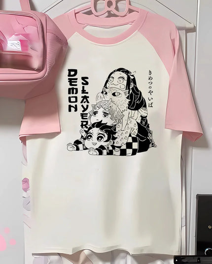 Mitsuri top women anime t shirt girl 2000s Japanese funny clothing