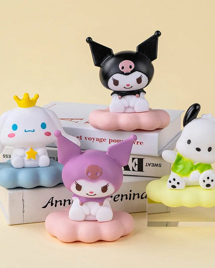 Animation Sanrios Kitty Kawaii Glowing Cloud Lamp Hello Kitty Bedside Lamp LED Night Light Cake Decoration Decoration Gift