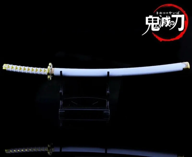 25cm Demon Slayer Katana Swords Kimetsu No Yaiba Samurai Sword Real Size Japanese Katana Anime Cosplay Prop Home Decoration