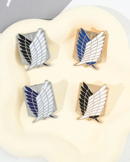 Anime Peripheral Jewelry Shirt Bag Popular Accessories Pins ZXMJ Attack on Titan Same Style Brooch Wings of Freedom Logo Badge