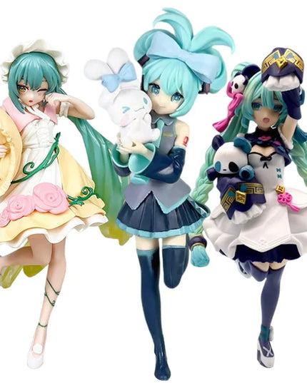 Anime beautiful girl Hatsune Miku handmade character fashion birthday Christmas gift Hatsune Miku PVC model desktop decoration