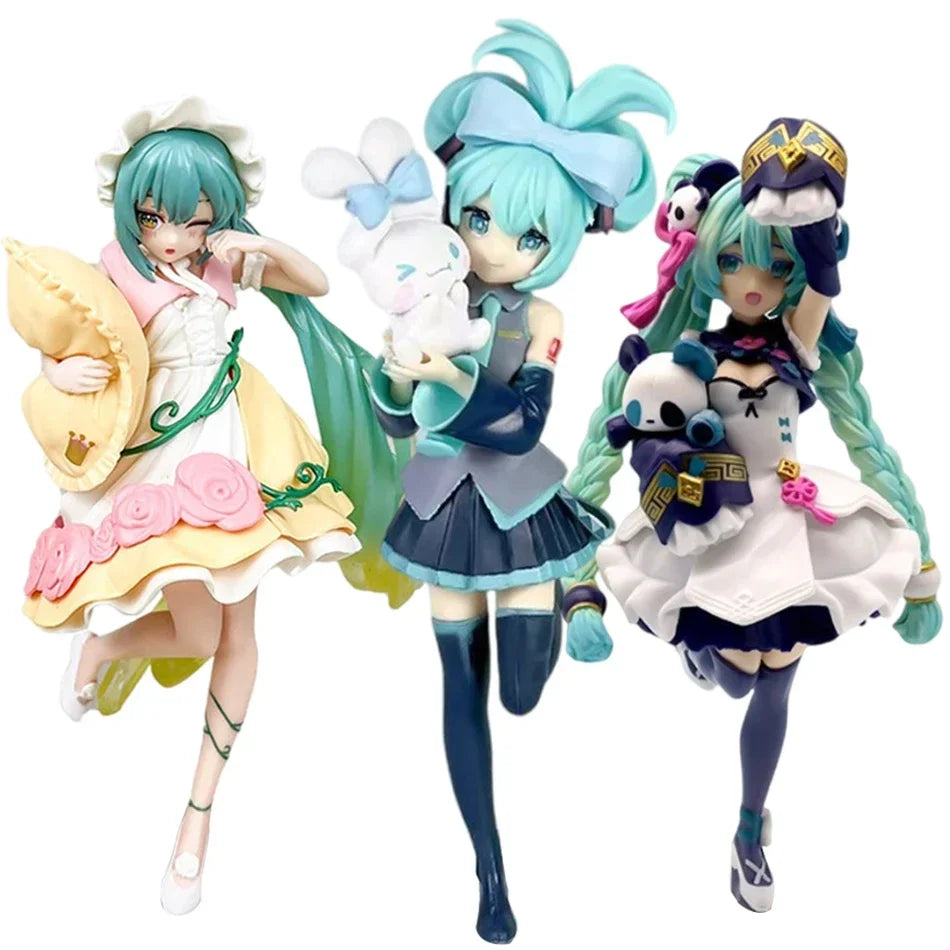 Anime beautiful girl Hatsune Miku handmade character fashion birthday Christmas gift Hatsune Miku PVC model desktop decoration