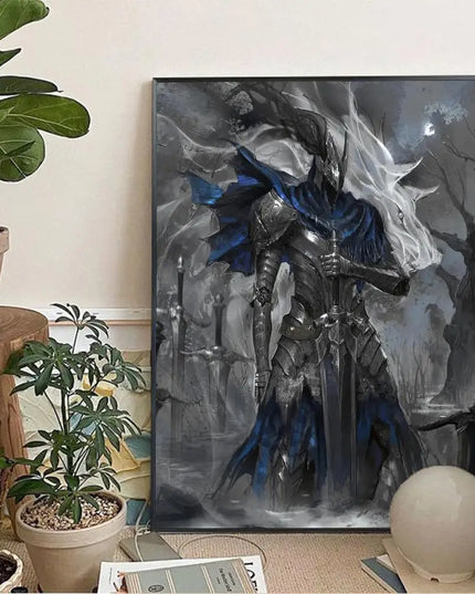 1pc DARK SOULS Adventure Game Poster Wall Art Home Decor Room Decor Digital Painting Living Room Restaurant Kitchen Art