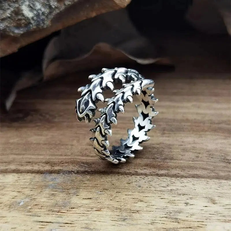 Hot Game Genshin Impact The Knave Arlecchino Cosplay Ring Unisex Adjustable Opening Rings Jewelry Accessories Gifts