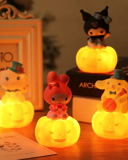 Animation Sanrios Kitty Kawaii Glowing Cloud Lamp Hello Kitty Bedside Lamp LED Night Light Cake Decoration Decoration Gift