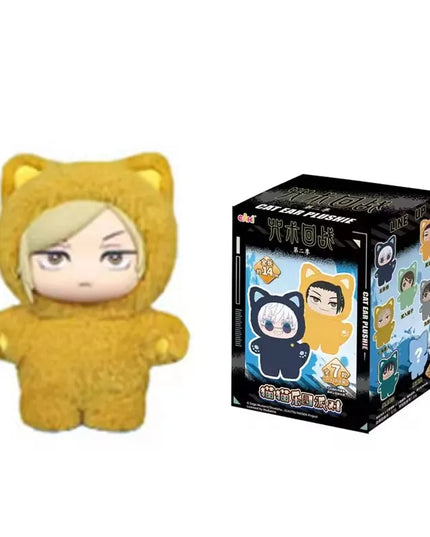 In Stock Genuine Eaki Jujutsu Kaisen Season 2 Cat Park Party Gojo Satoru Blind Box Plush Wrist Bag Pendant Model Collection