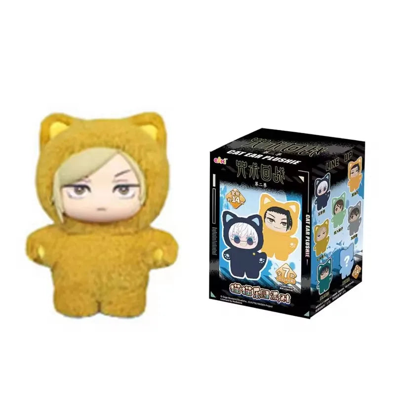 In Stock Genuine Eaki Jujutsu Kaisen Season 2 Cat Park Party Gojo Satoru Blind Box Plush Wrist Bag Pendant Model Collection