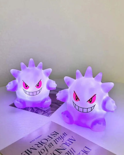 Gengar Pokemon Pikachu Night Light Cute Anime Soft Light Bedroom Bedside LED Light Room Decoration Christmas Children's Toy Gift