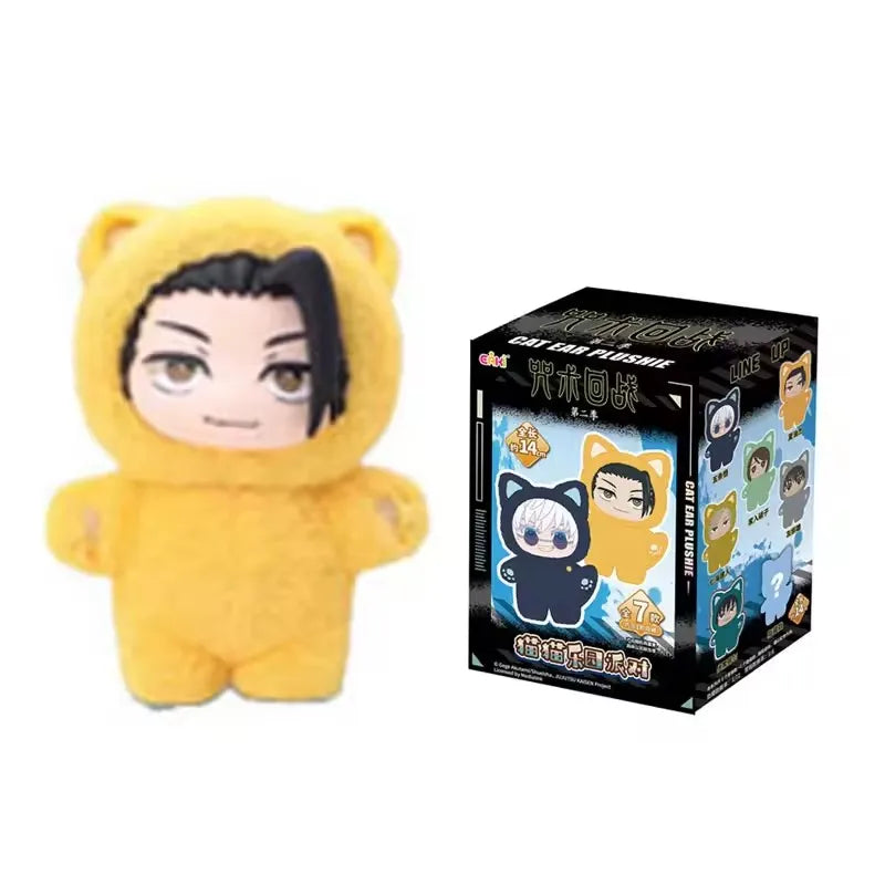In Stock Genuine Eaki Jujutsu Kaisen Season 2 Cat Park Party Gojo Satoru Blind Box Plush Wrist Bag Pendant Model Collection