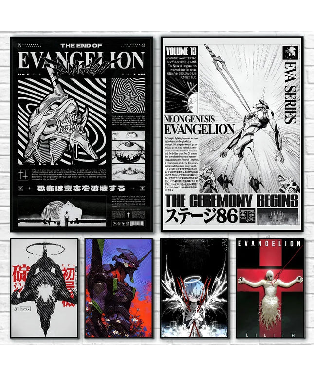 1PC G-Genesis N-NeonS E-Evangelion Poster Poster Paper Print Home Living Room Bedroom Entrance Bar Cafe Art Painting Decoration