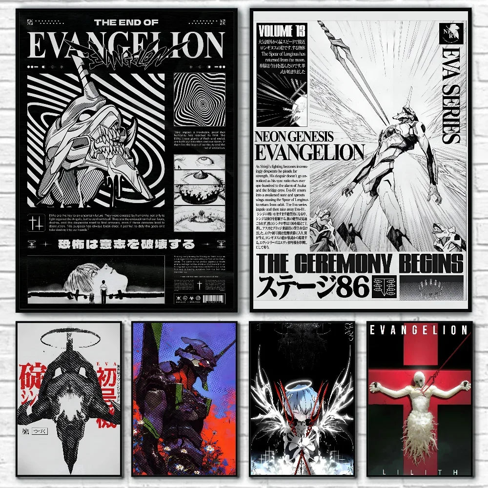 1PC G-Genesis N-NeonS E-Evangelion Poster Poster Paper Print Home Living Room Bedroom Entrance Bar Cafe Art Painting Decoration
