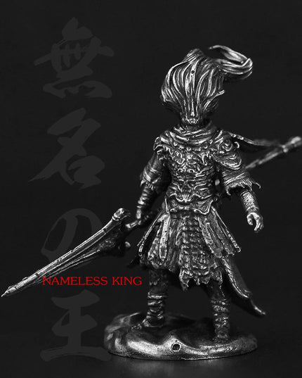 Vintage White Brass Dark Souls III Nameless King Anime Action Figurine Metal Game Character Model Collections Toy Gifts