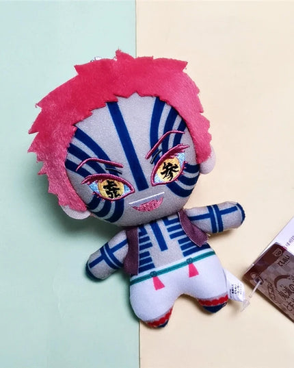 15cm Japan Anime Demon Slayer Akaza Rui Iguro Obanai Tanjirou Kamado Nezuko Agatsuma Zenitsu Plush Toys Doll Peluche Gift