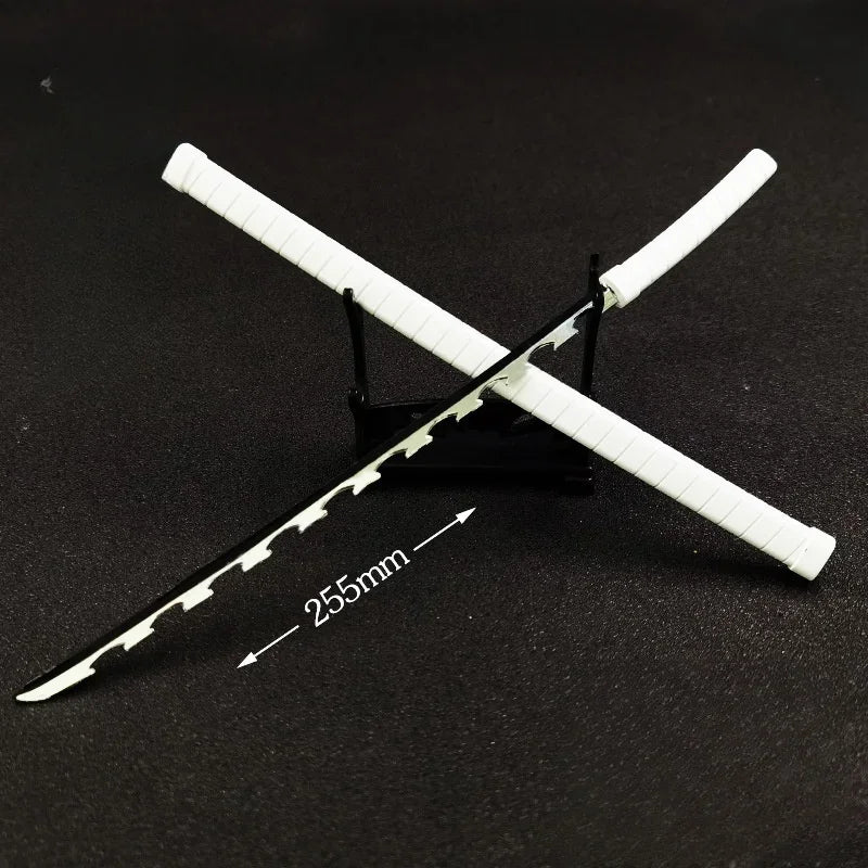 25cm Demon Slayer Katana Swords Kimetsu No Yaiba Samurai Sword Real Size Japanese Katana Anime Cosplay Prop Home Decoration