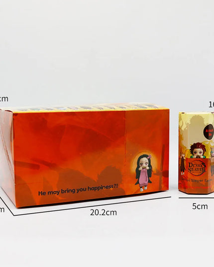 New Party Angel Demon Slayer Series Blind Box Car Decoration Desktop Computer Screen Cupid Hand Fashion Play Doll Birthday Gift