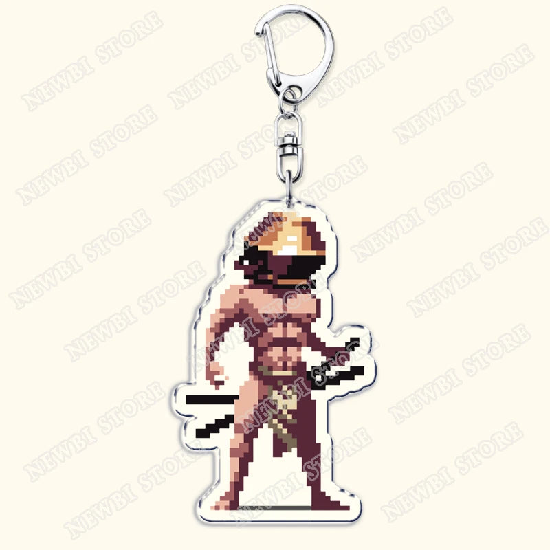 Video Game Dark Souls Keychains for Women Accessories Bag Bloodborne Malenia Melina Keyrings Jewelry Fans Gaming Friends Gift