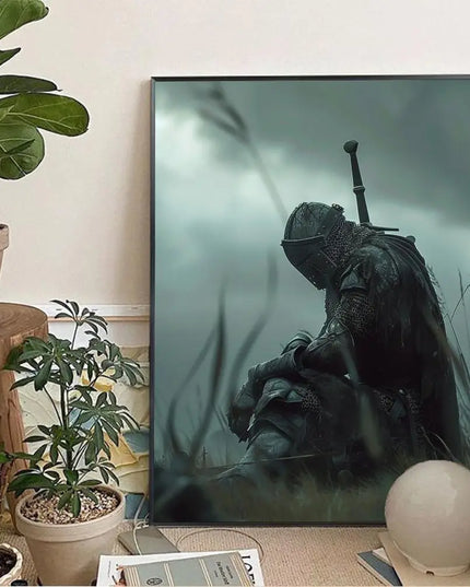 1pc DARK SOULS Adventure Game Poster Wall Art Home Decor Room Decor Digital Painting Living Room Restaurant Kitchen Art