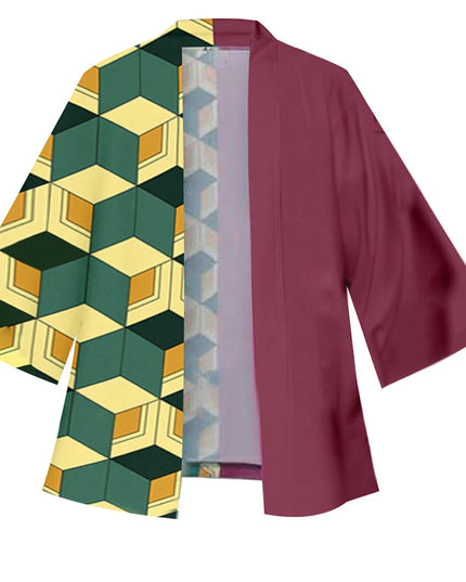 Anime Tanjirou Kamado Cosplay Kimonos for Men Women Japanese Haori Kamade Nezuko Robe Outfits Kochou Shinobu Kimono Summer Cloak