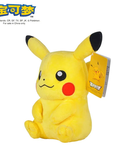 Pikachu 20cm Stuffed Plush Toys Kawaii Raichu Jenny Turtle Anime Doll Kids Birthday Christmas Gift