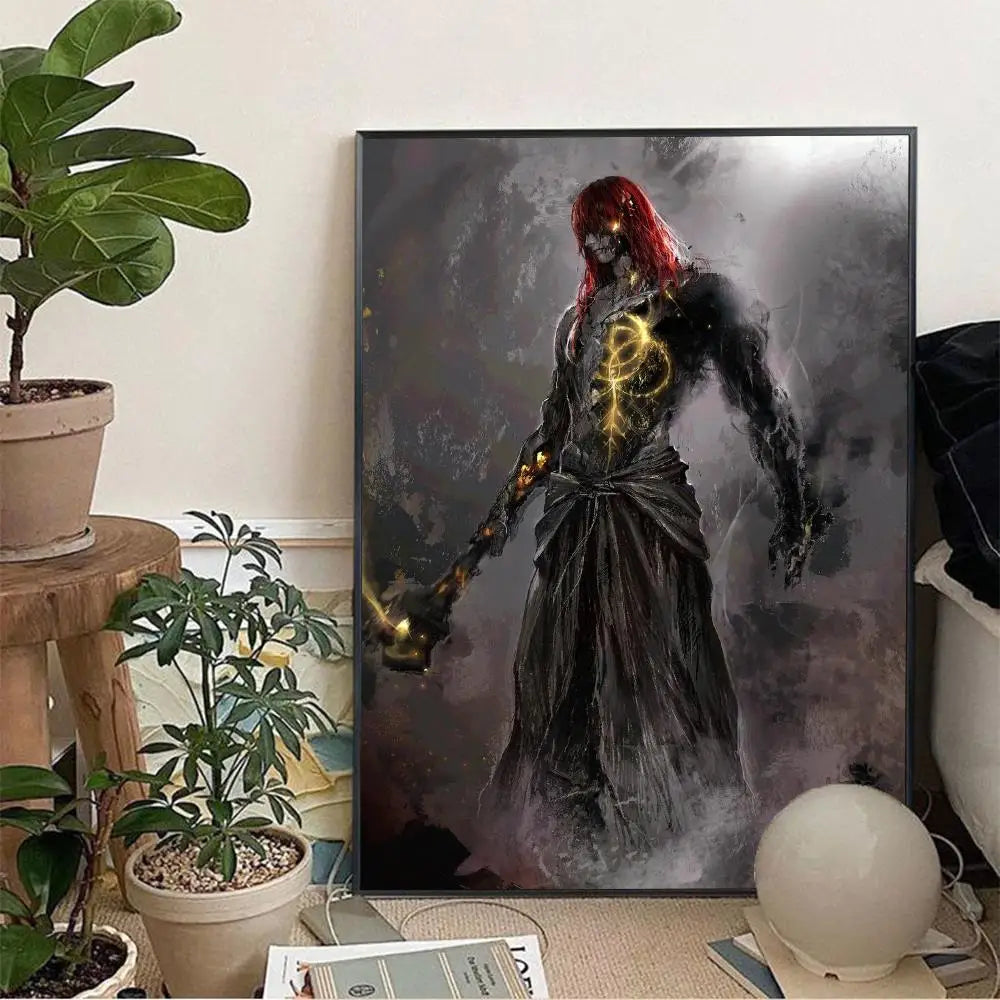 1pc DARK SOULS Adventure Game Poster Wall Art Home Decor Room Decor Digital Painting Living Room Restaurant Kitchen Art