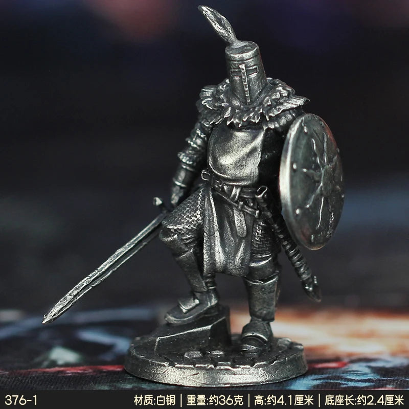 Cupronickel Dark Soul Sun Knight Onion Soldier Toys Model Finished Product Gifts Board Game Piece Miniature Ornament Accessories