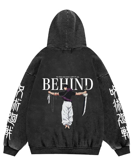 Jujutsu Kaisen Anime Hoodies Men Women 100%Cotton Toji Gothic Manga Sweatshirts Vintage Casual Pullover Fashion Streetwear Daily