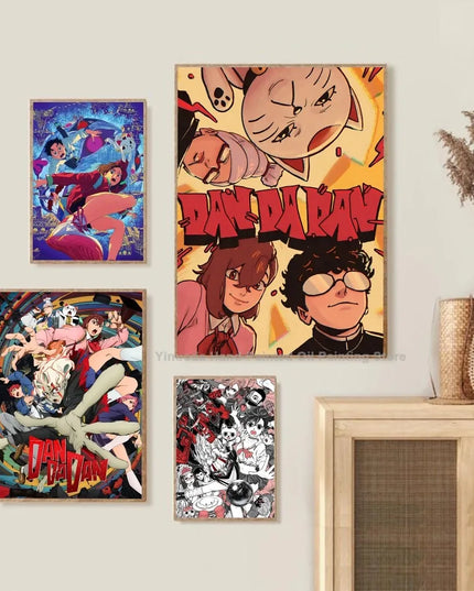 1PC Classic Anime Dandadan Poster Self-adhesive Art Waterproof Paper Sticker Coffee House Bar Room Wall Decor
